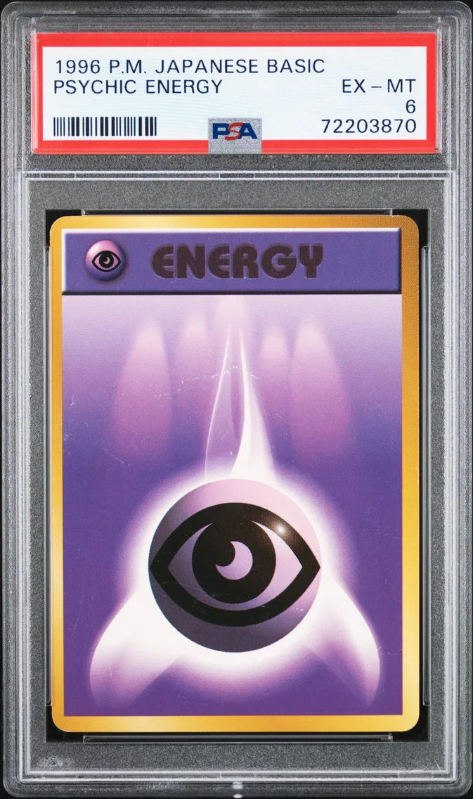 1996 Pokemon Japanese Basic Psychic Energy Japanese Basic PSA 6