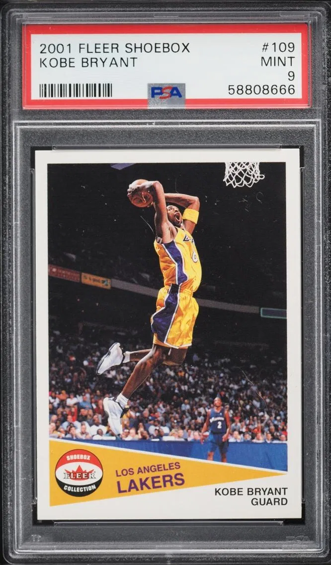 2001 #109 Kobe Bryant PSA 9 Fleer Shoebox