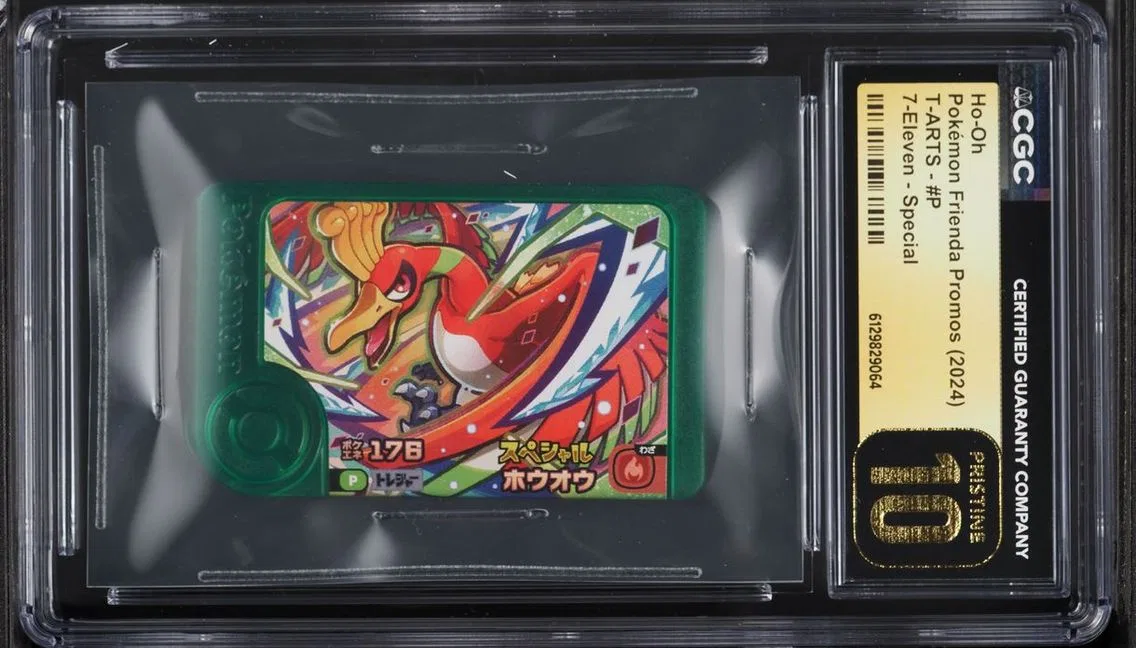 2024 Pokemon Japanese Frienda Promo T-ARTS 7-Eleven Special Ho-Oh #P CGC 10 PRISTINE