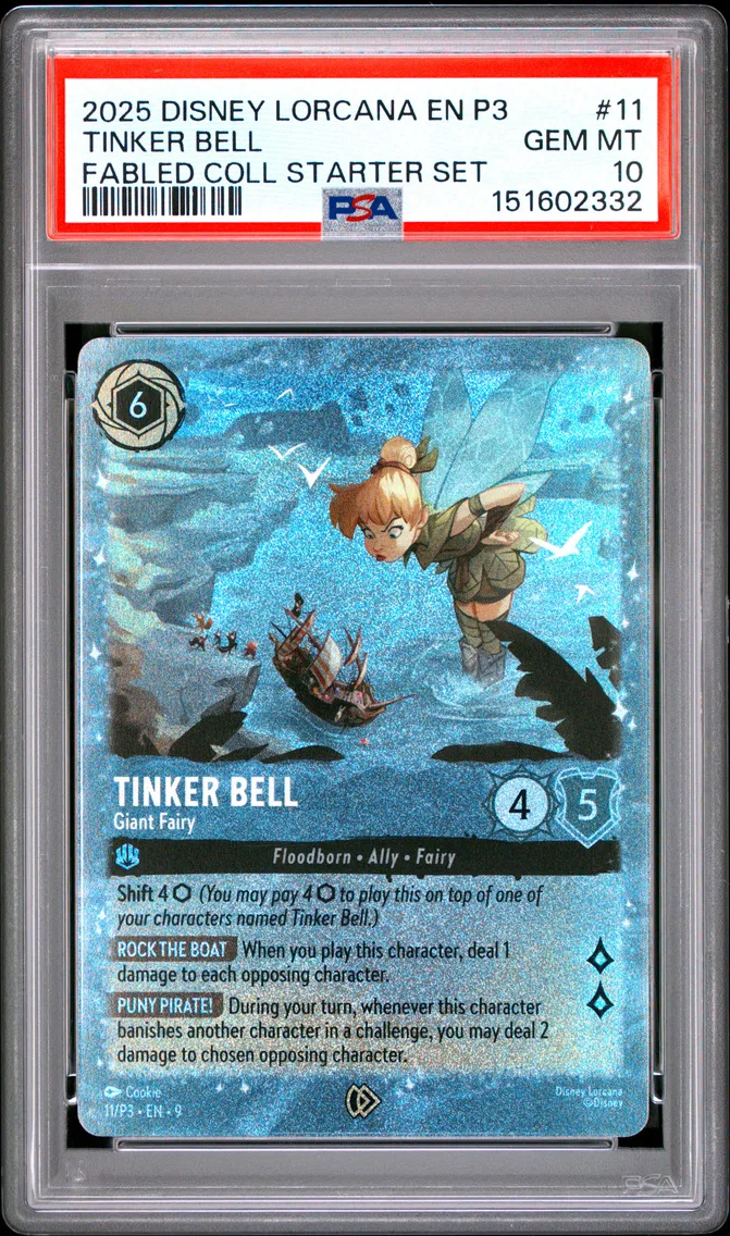 2025 #11 Tinker Bell - Giant Fairy PSA 10 Disney Lorcana EN P3-Promo