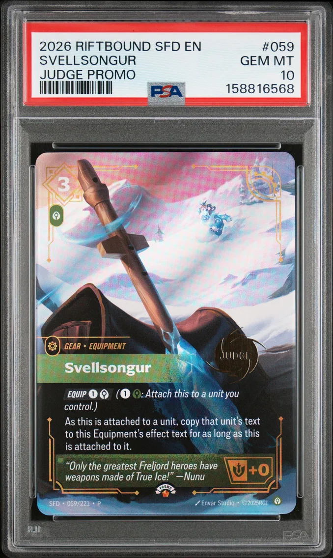 2026 #059 Svellsongur PSA 10 Riftbound: League of Legends Sfd-Spiritforged