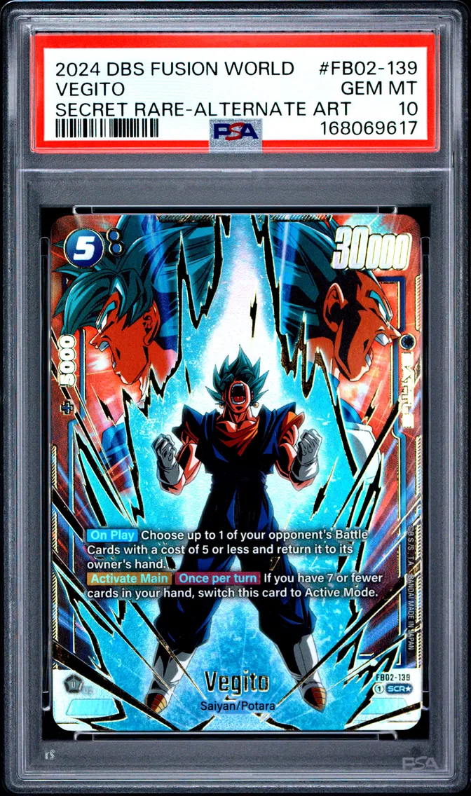 2024 #FB02-139 Vegito PSA 10 Dragon Ball Super Card Game Fusion World Blazing Aura