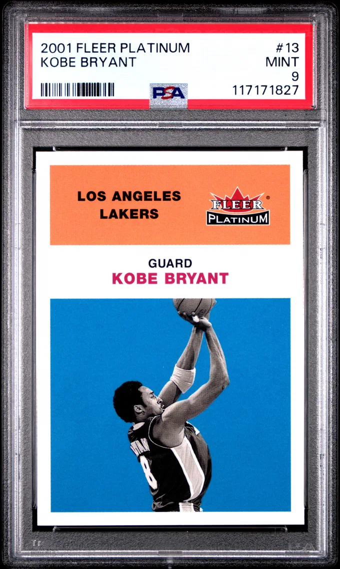 2001 #13 Kobe Bryant PSA 9 Fleer Platinum
