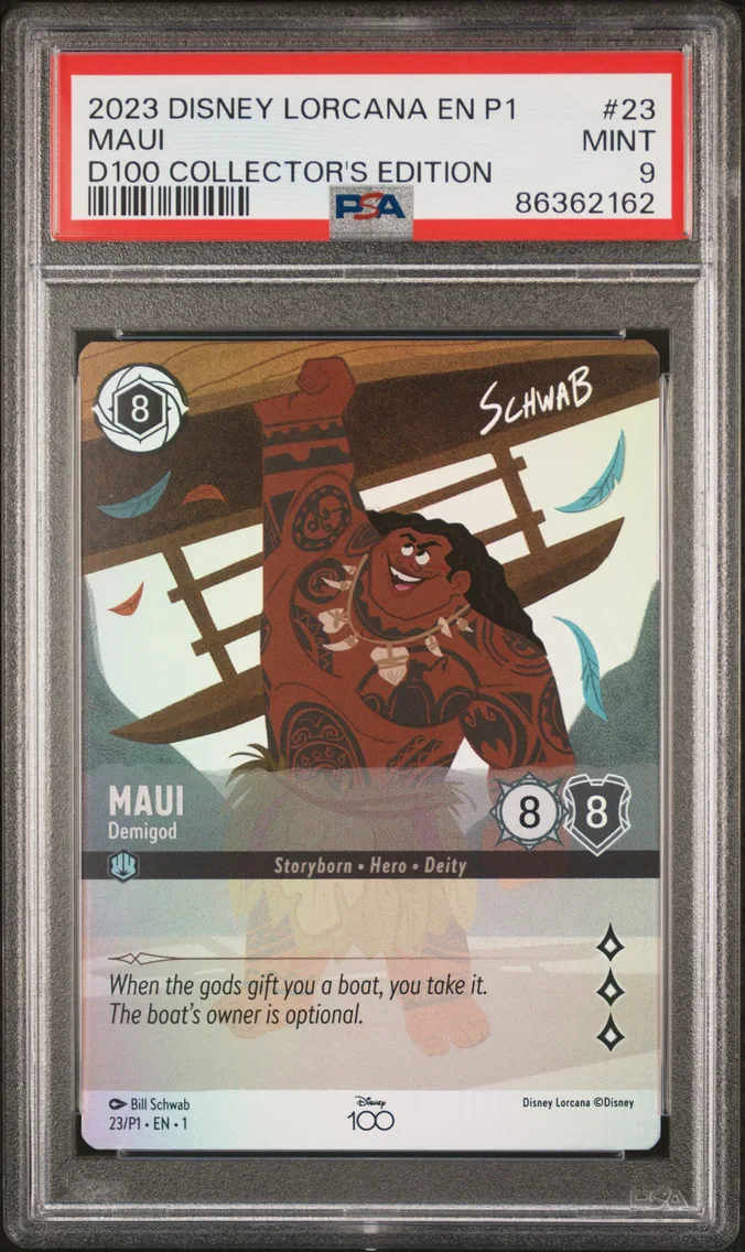 2023 #23 Maui - Demigod PSA 9 Disney Lorcana EN P1-Promo