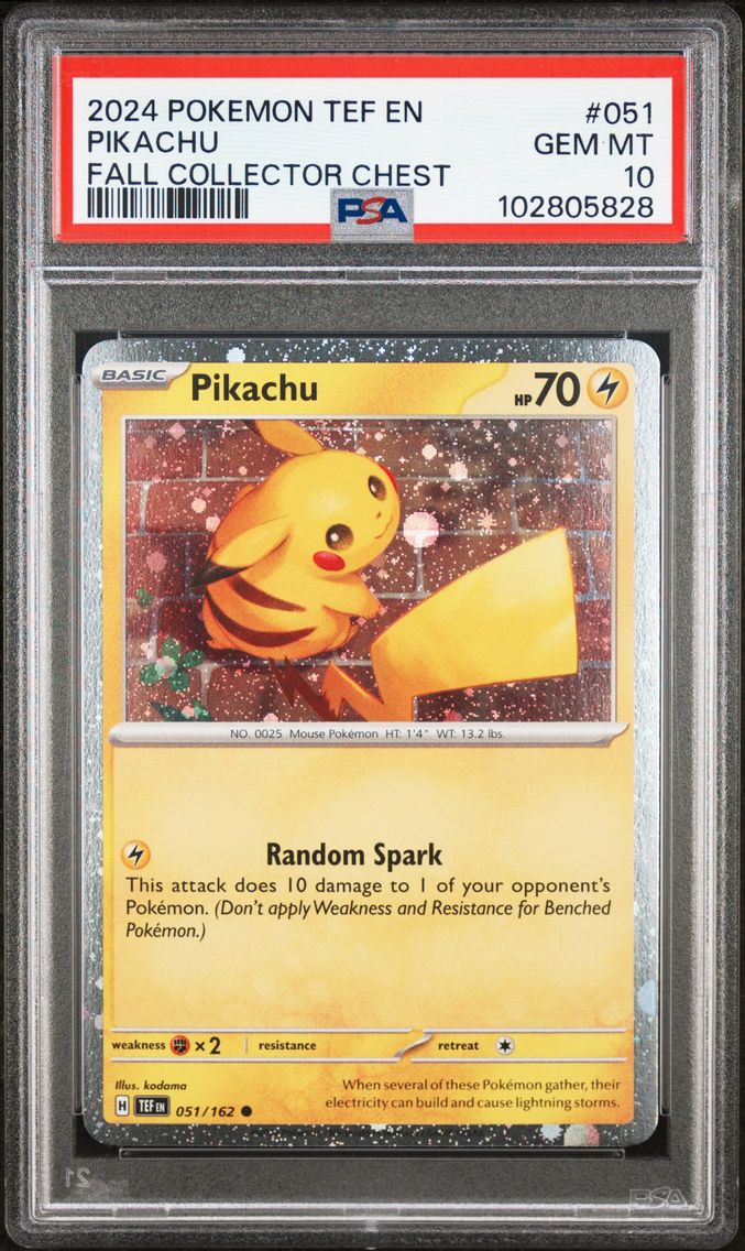 2024 #051 Pikachu PSA 10 Tef EN-Temporal Forces Pokemon