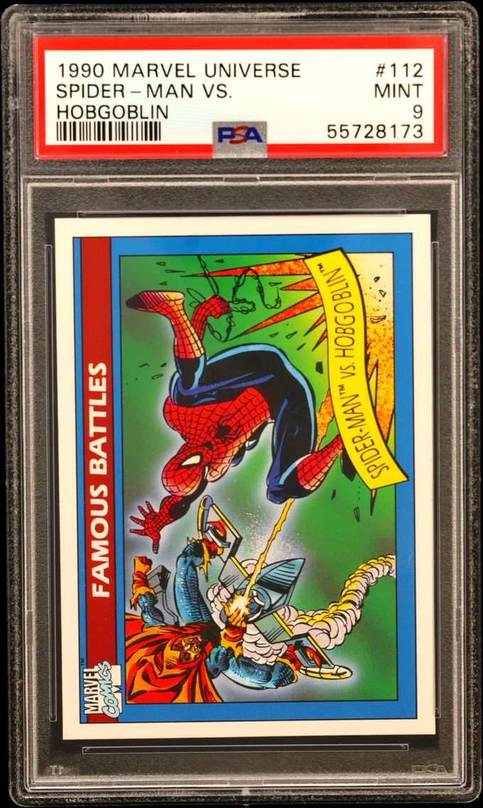 1990 #112 Spider-Man vs. PSA 9 Marvel Universe