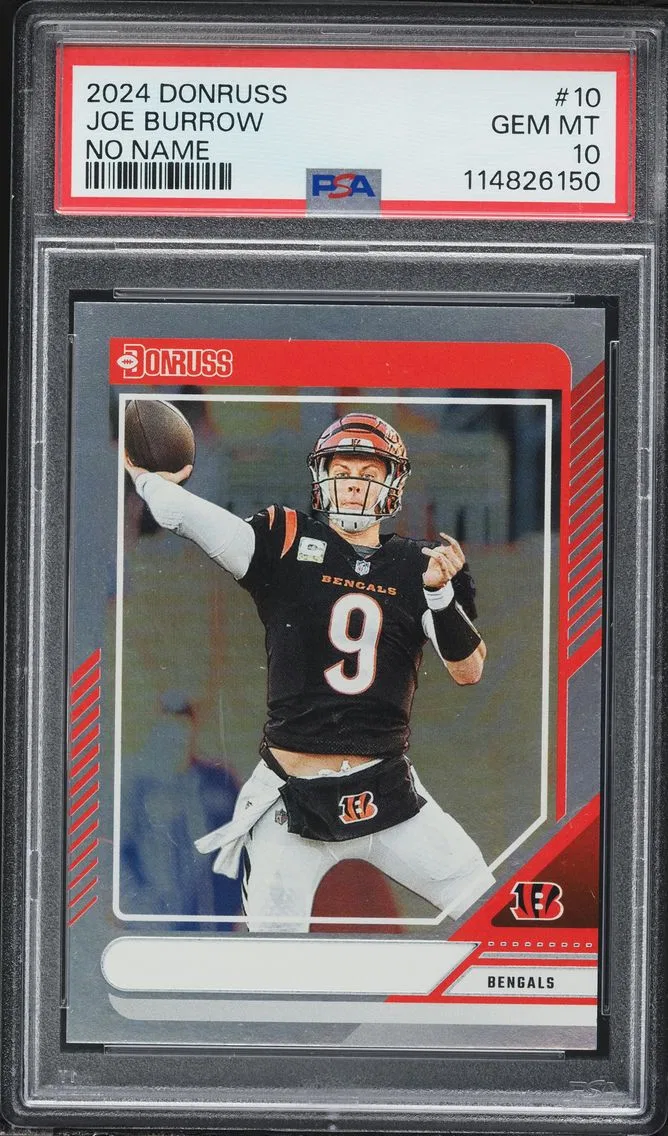 2024 #10 Joe Burrow PSA 10 Panini Donruss Football