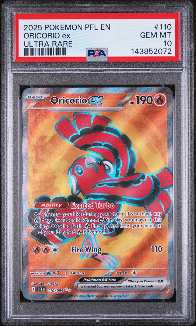2025 #110 Oricorio EX PSA 10 Pfl EN-Phantasmal Flames