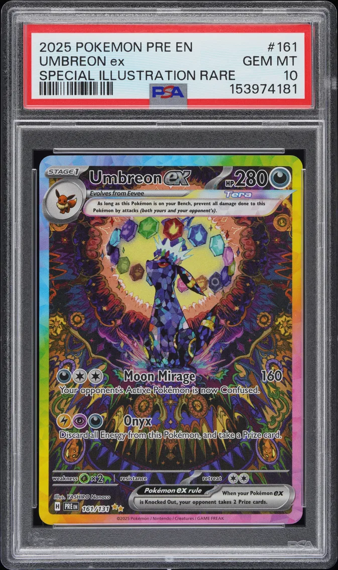 2025 #161 Umbreon EX PSA 10 Pre EN-Prismatic Evolutions