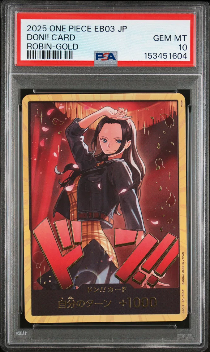 2025 #NA Don!! Card PSA 10 One Piece Japanese EB03-Extra Booster -One Piece Heroines Edition-
