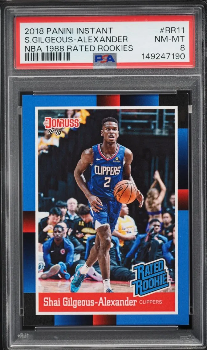 2018 #RR11 Shai Gilgeous-Alexander PSA 8 Panini Instant NBA '88 ROOKIE