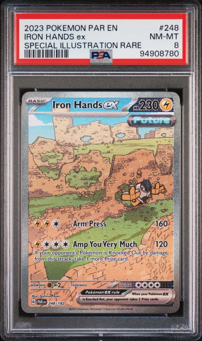 2023 #248 Iron Hands EX PSA 8 Par EN-Paradox Rift