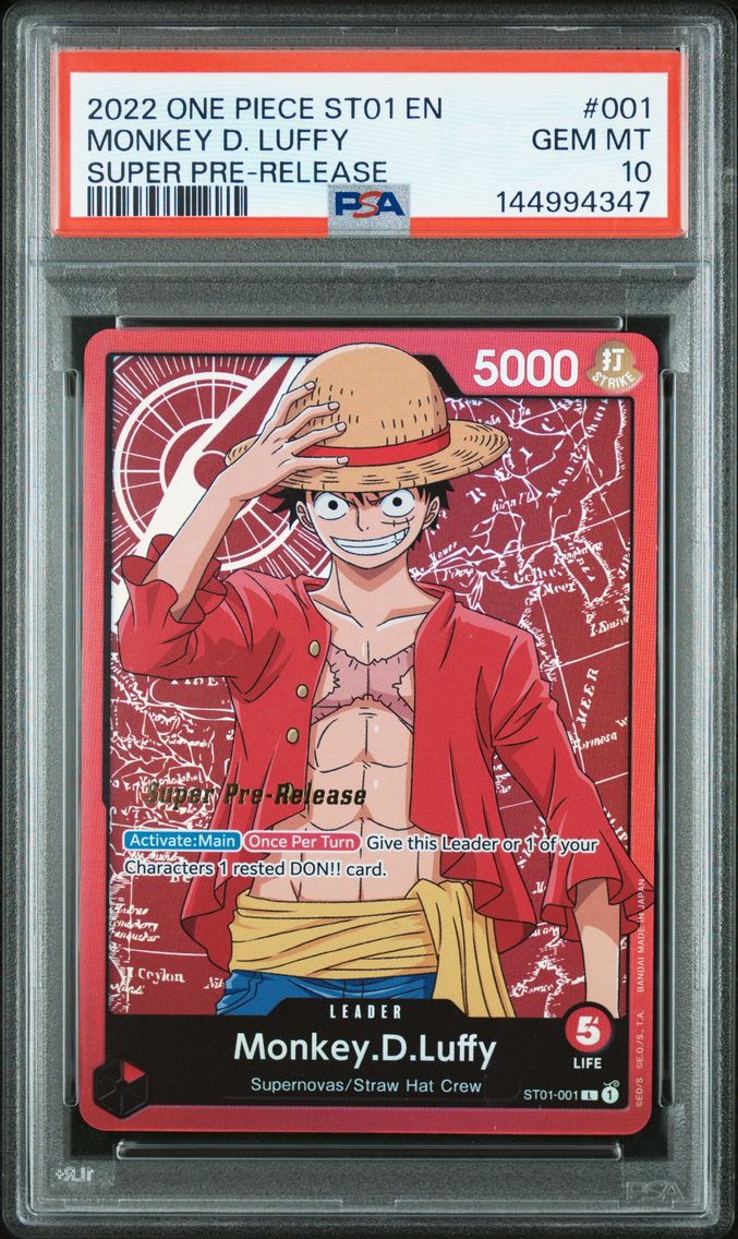 2022 #001 Monkey D. Luffy PSA 10