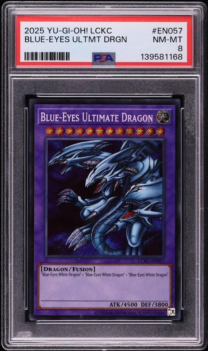 2025 #EN057 Blue-Eyes Ultimate Dragon PSA 8 Yu-Gi-Oh! Legendary Collection Kaiba Mega Pack