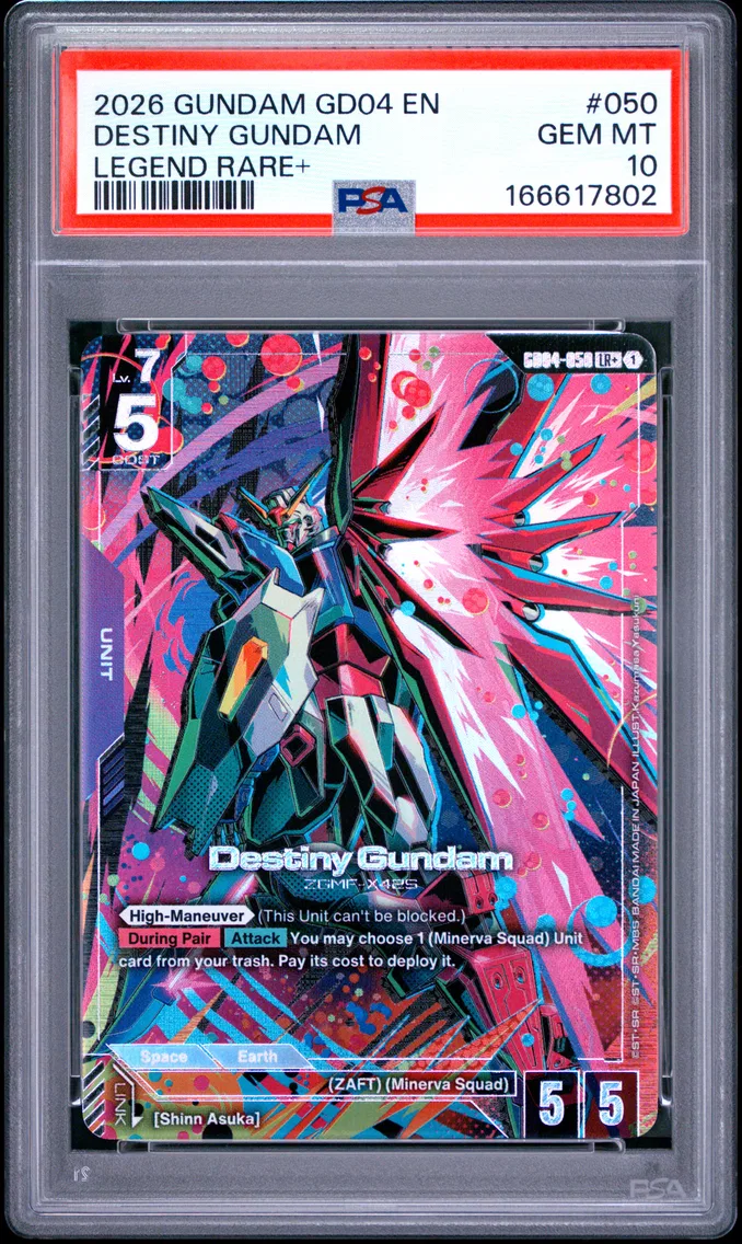 2026 #050 Destiny Gundam PSA 10 Gundam GD04-Phantom Aria