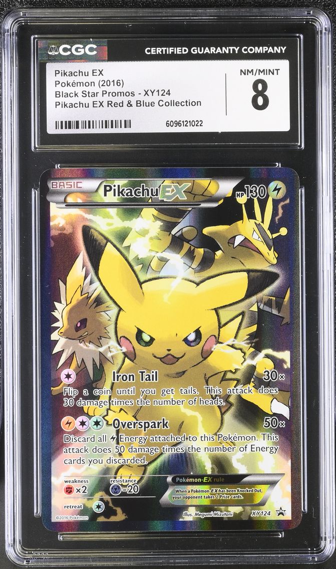 2016 #XY124 Pikachu EX CGC 8 Bla
