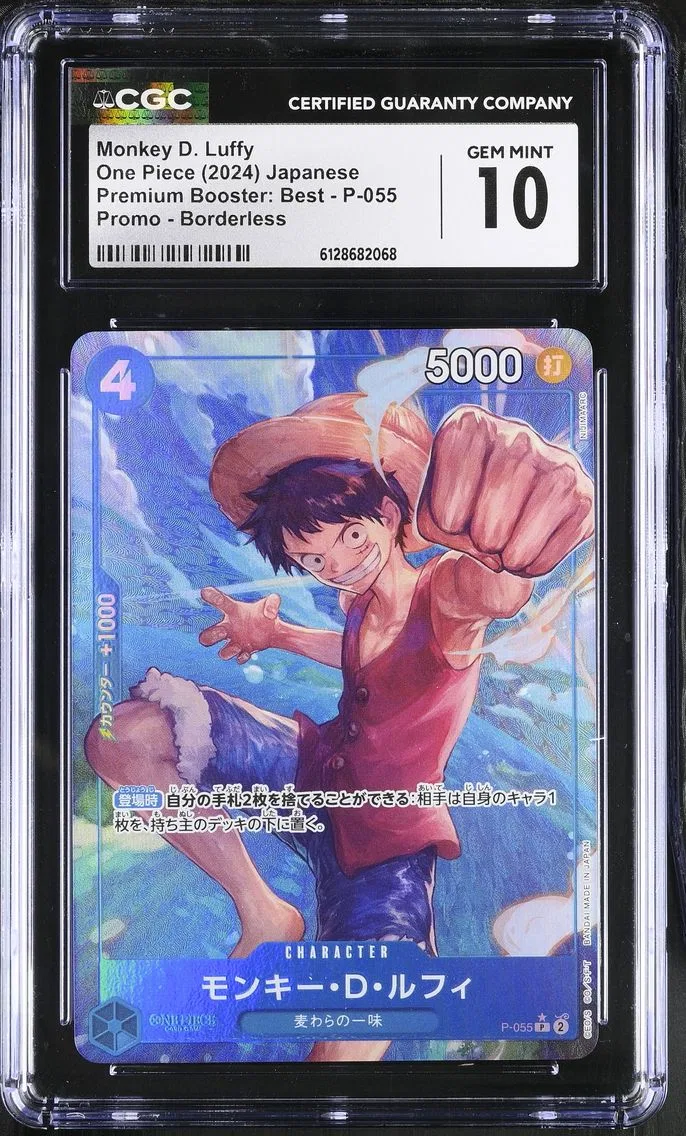 2024 #P-055 Monkey D. Luffy CGC 10 Premium Booster: The Best (PRB-01) - Japanese