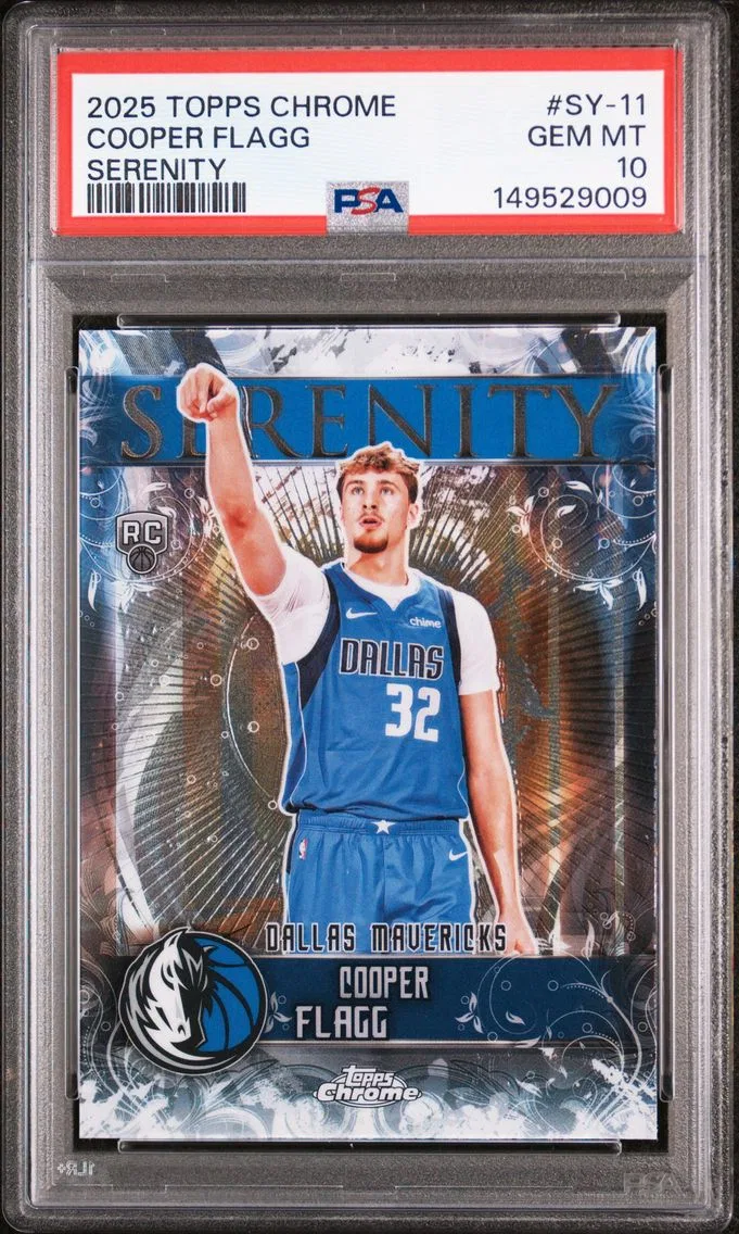 2025 #SY-11 Cooper Flagg PSA 10 Topps Chrome Serenity