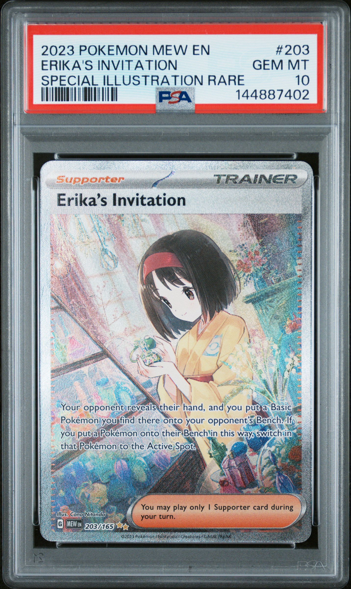2023 #203 Erika'S Invitation PSA 10 Mew En-151