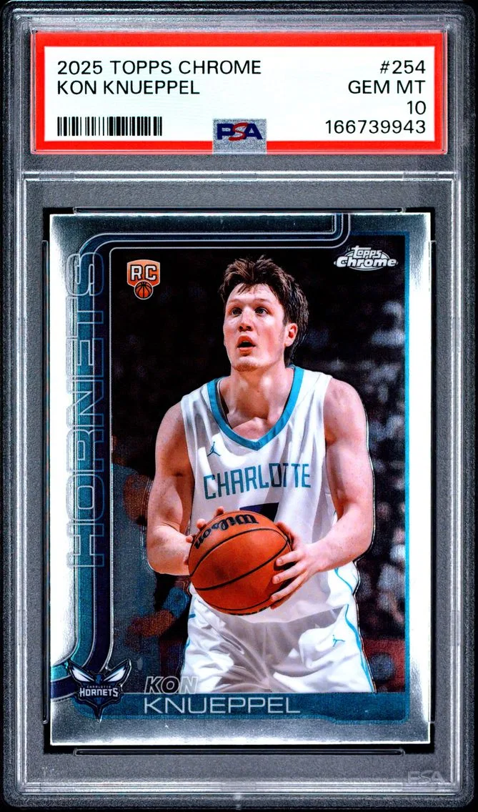 2025 #254 Kon Knueppel PSA 10 Topps Chrome
