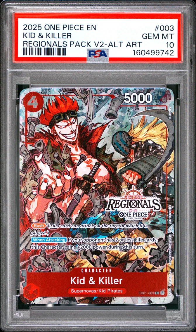 2025 #003 KID & KILLER PSA 10 One Piece Promos