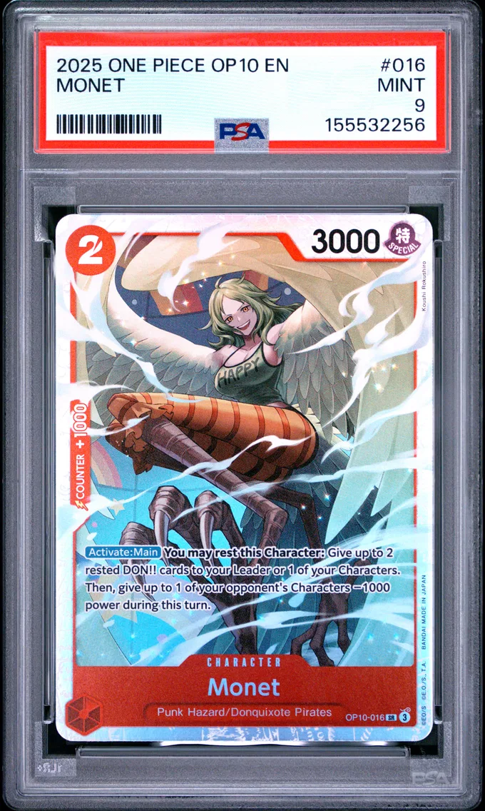 2025 #016 Monet PSA 9 One Piece OP10-Royal Blood