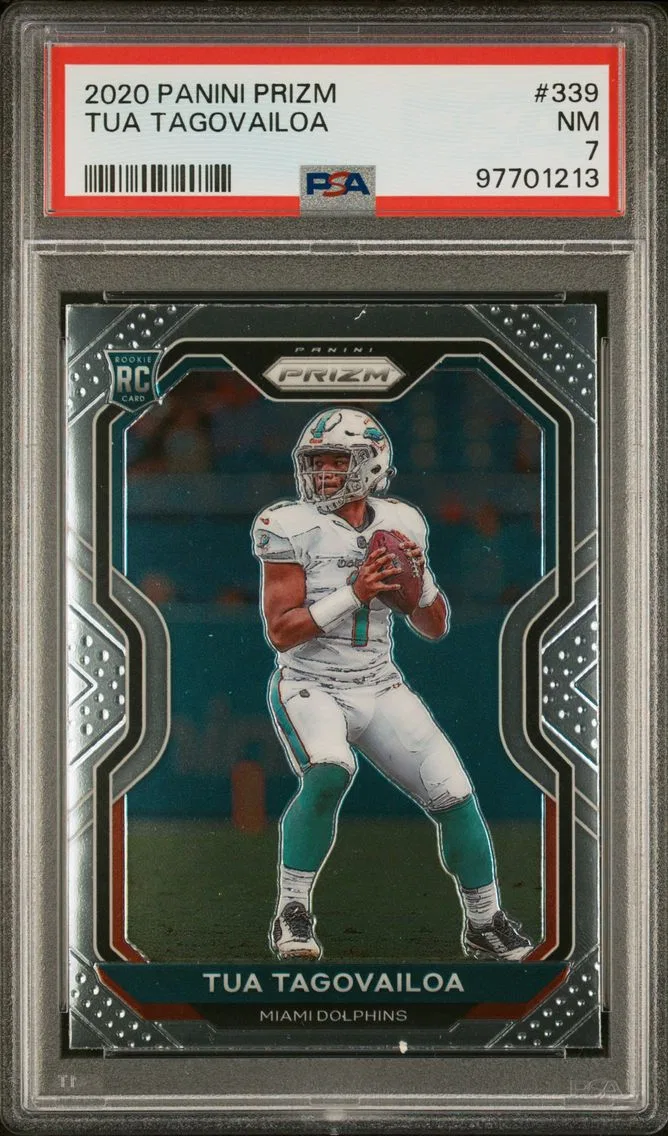 2020 PANINI PRIZM ROOKIE CARD #339 TUA TAGOVAILOA