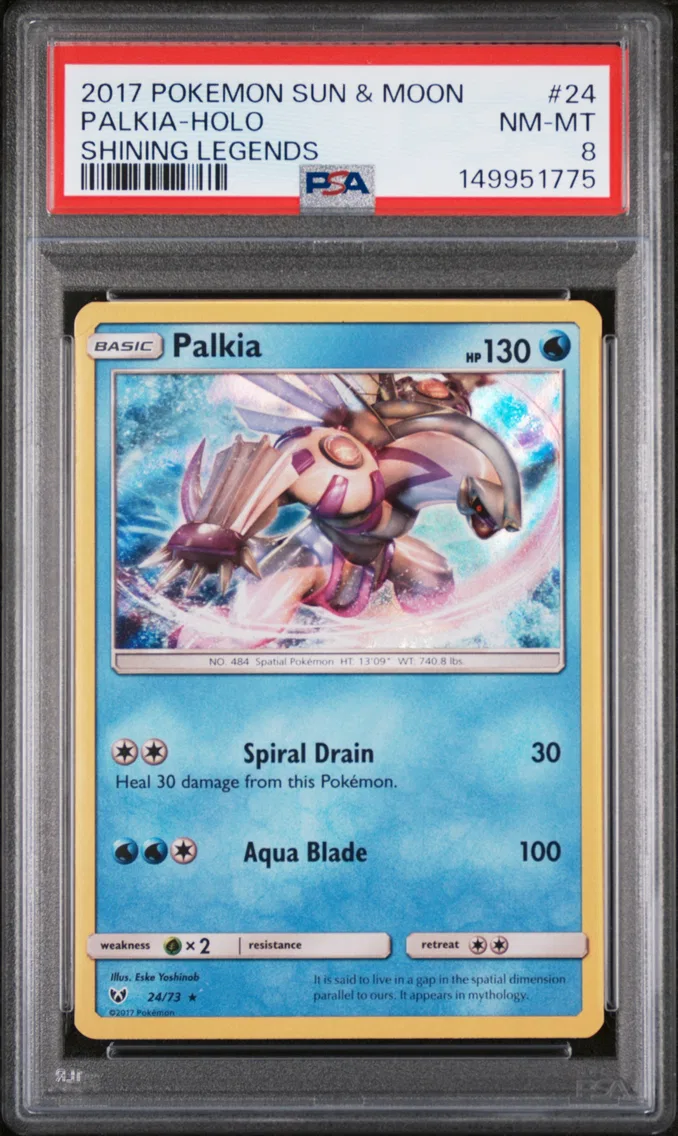 2017 #24 Palkia-Holo PSA 8 Sun & Moon Shining Legends