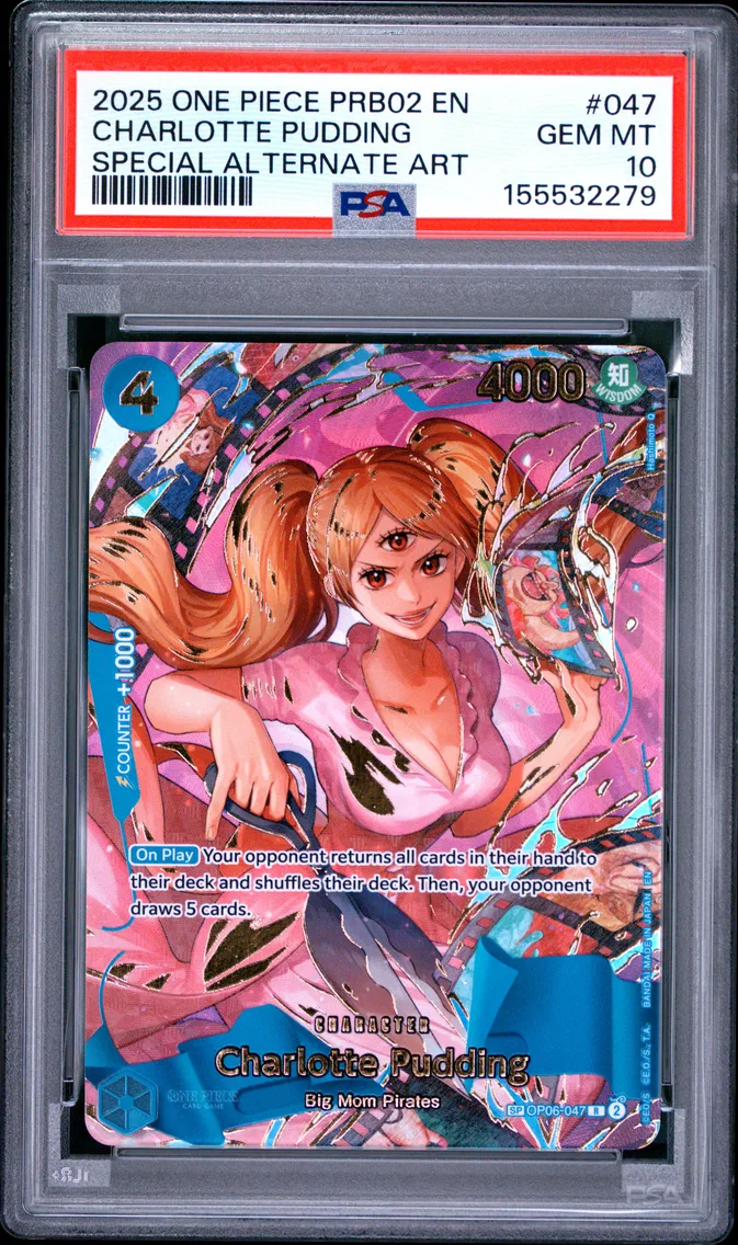 2025 #047 Charlotte Pudding PSA 10 One Piece PRB02-Premium Booster -One Piece Card the Best- Vol.2