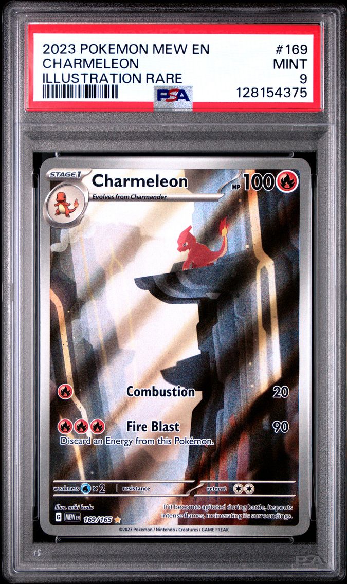 2023 #169 Charmeleon PSA 9 Mew E