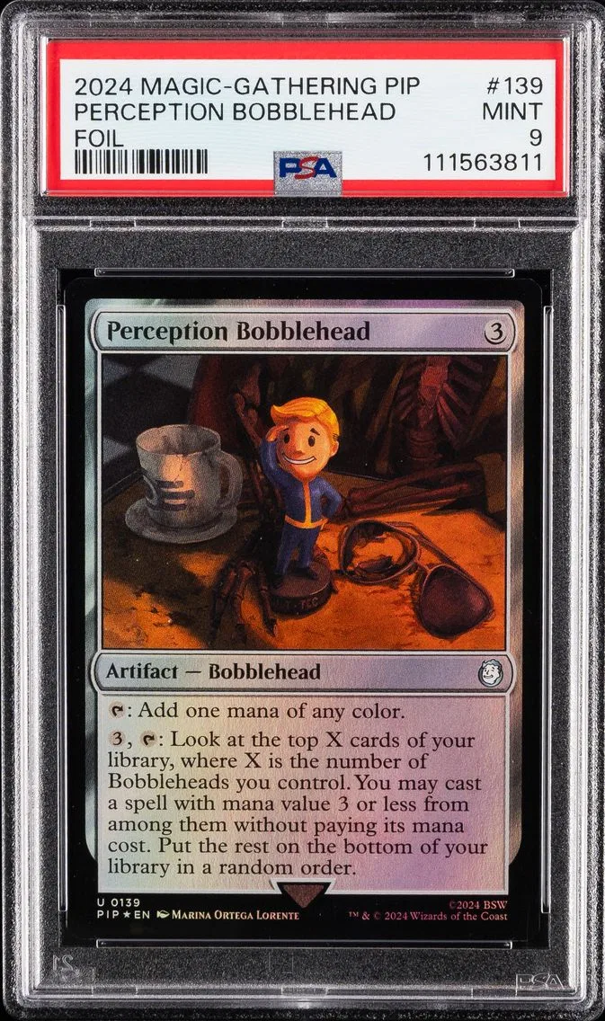 2024 #139 Perception Bobblehead PSA 9 Fallout Magic the Gathering