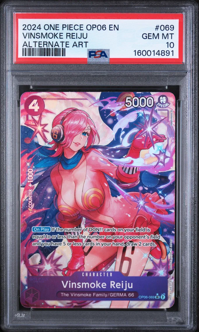 2024 #069 Vinsmoke Reiju PSA 10 One Piece OP06-Wings of the Captain