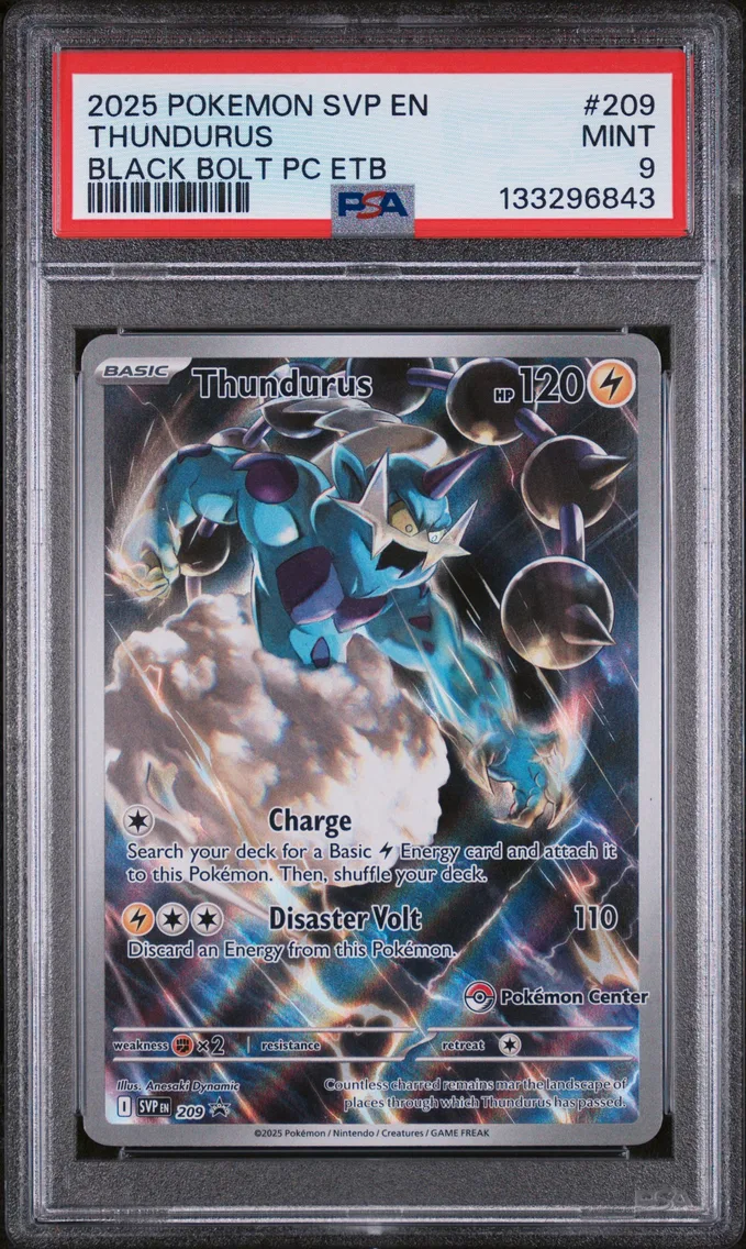 2025 #209 Thundurus PSA 9 Svp EN