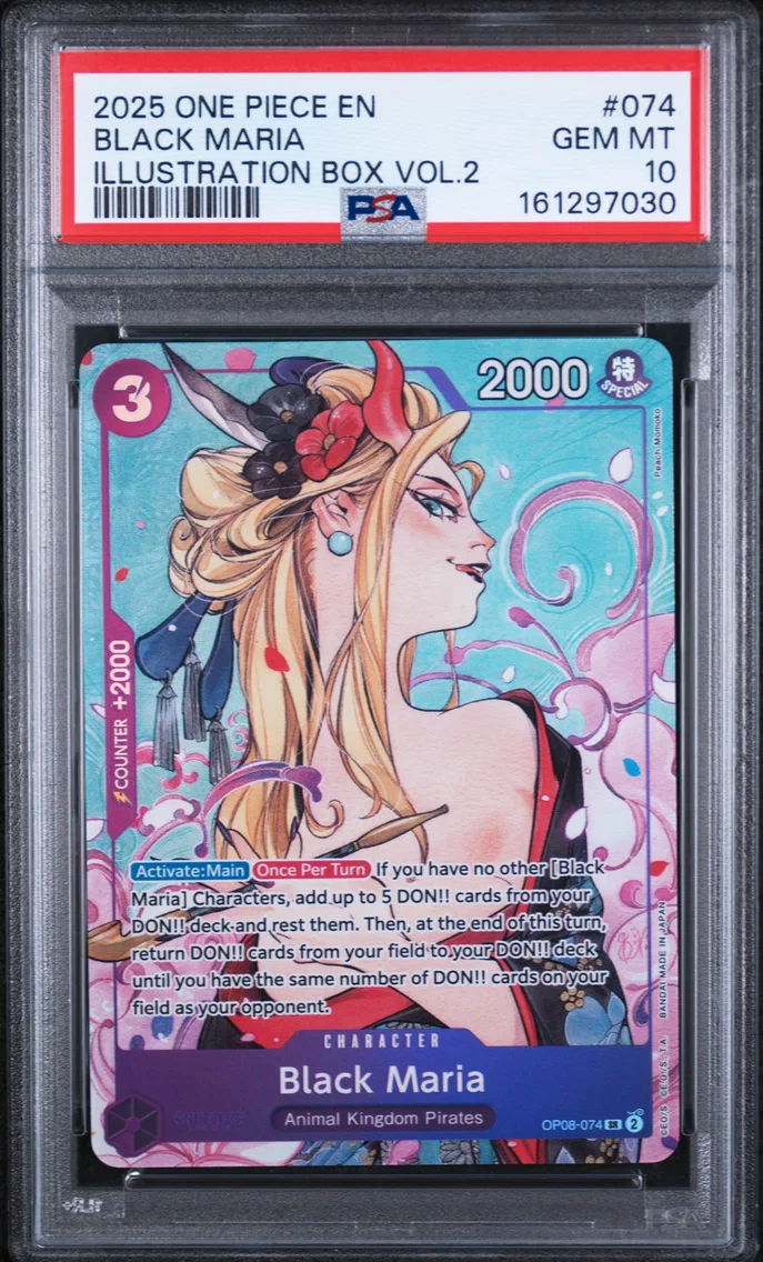 2025 #074 Black Maria PSA 10 One Piece Promos