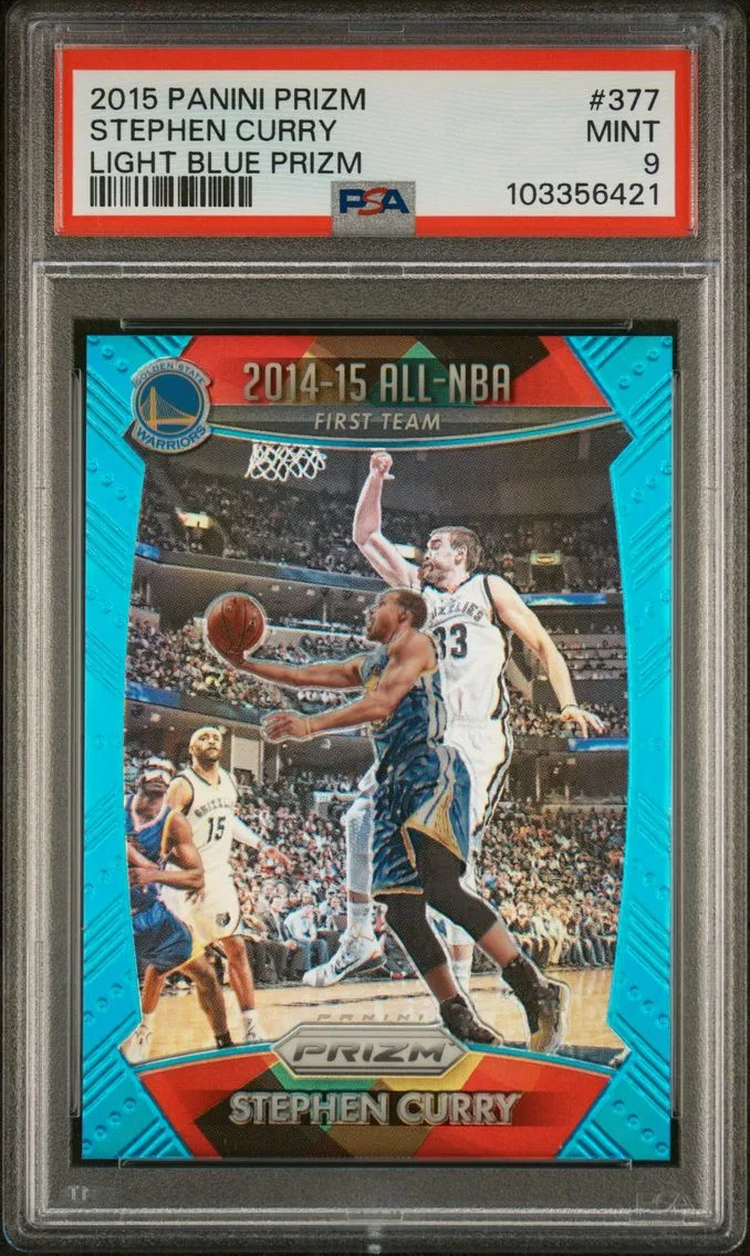 2015 #377 Stephen Curry PSA 9 Panini Prizm