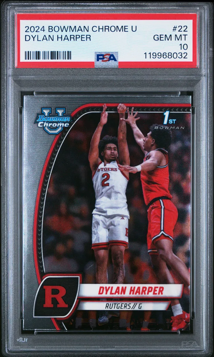 2024 #22 Dylan Harper PSA 10 Bowman Chrome University