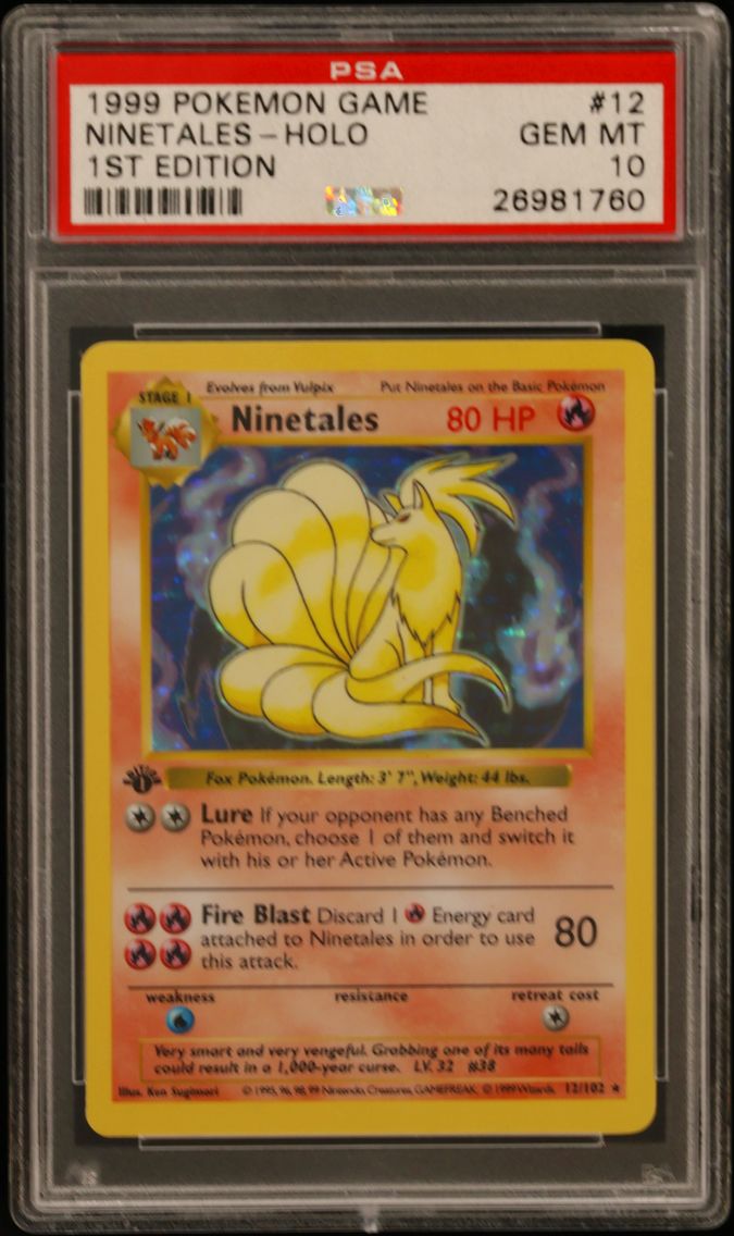 1999 #12 Ninetales-Holo 1st Edit