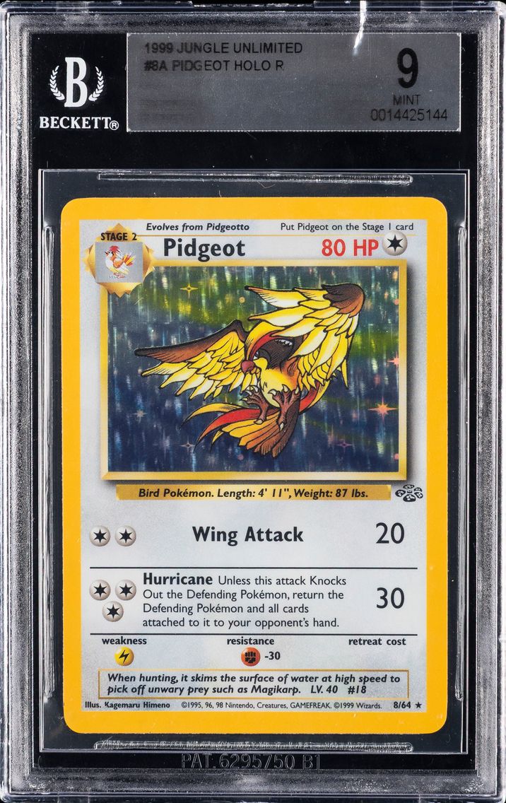 1999 #8 Pidgeot-Holo BGS 9 Jungl