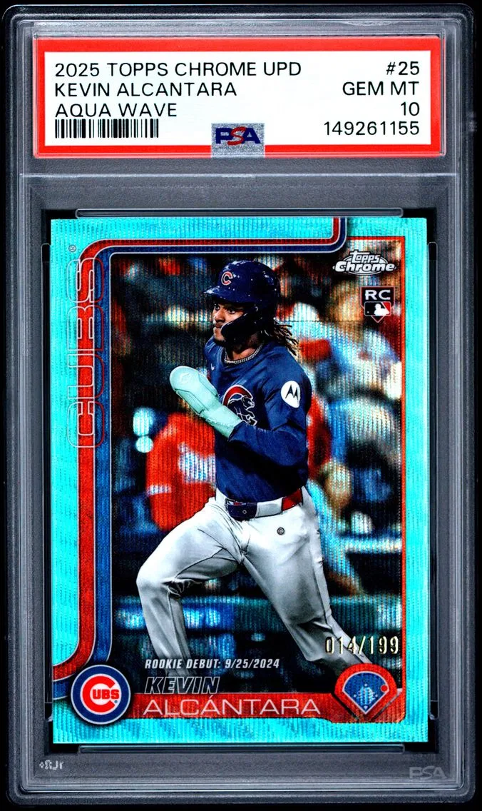 2025 #25 Kevin Alcantara PSA 10 Topps Chrome Update