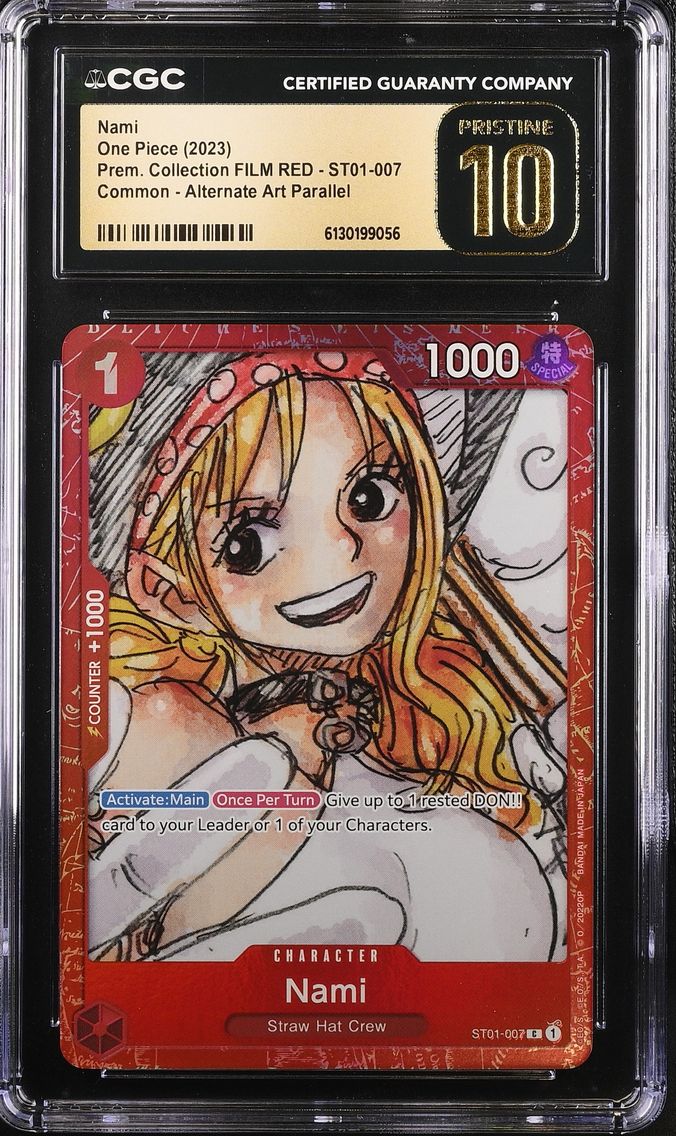 2023 #ST01-007 Nami CGC 10 Pristine Premium Collection FILM RED (Foil) - English