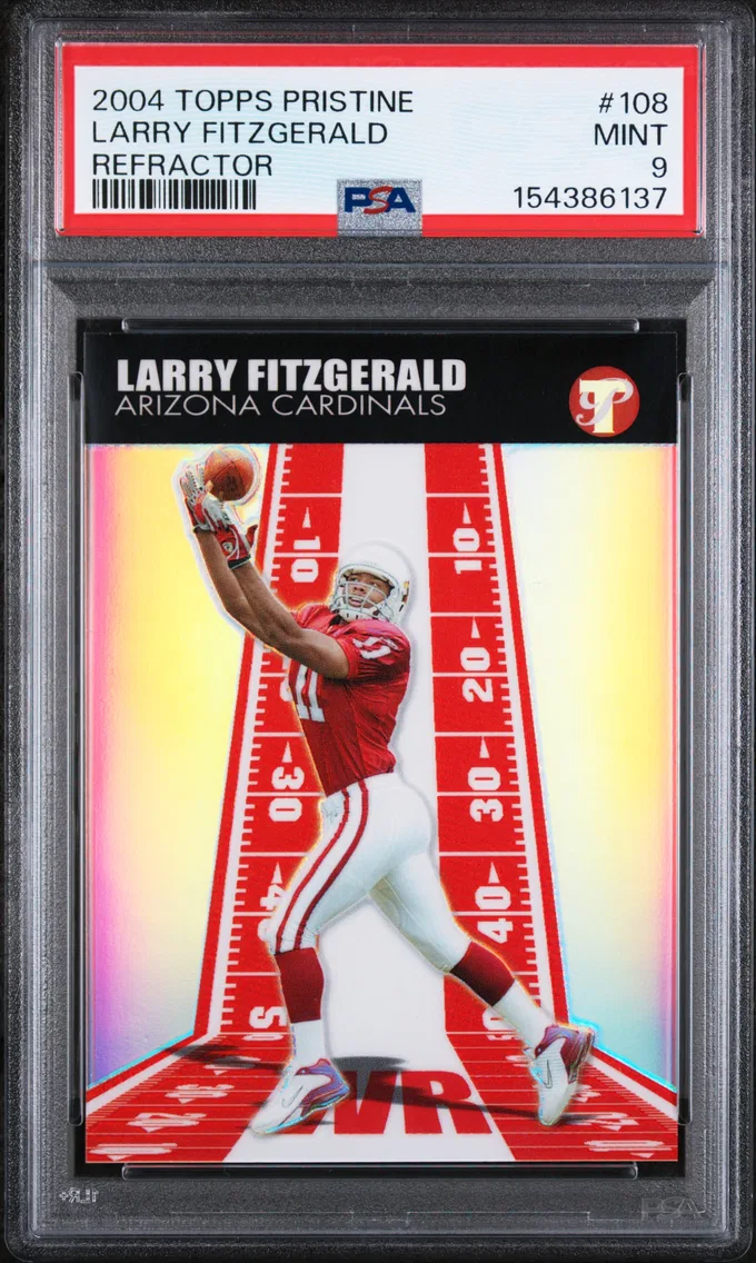 2004 #108 Larry Fitzgerald PSA 9 Topps Pristine