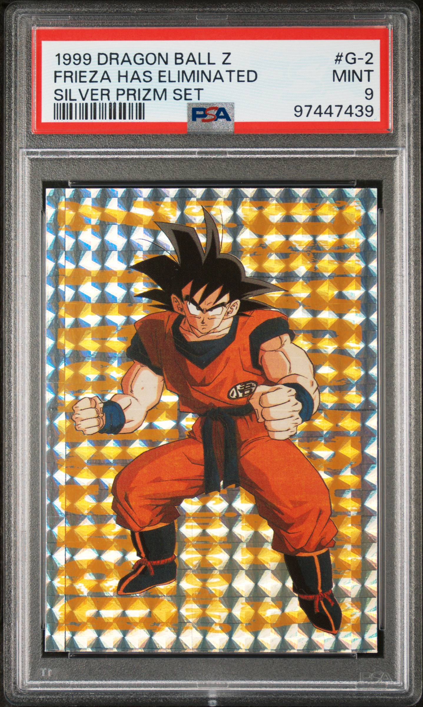 1999 #G-2 Frieza Has Eliminated Vegeta... PSA 9 Dragon Ball Z Silver Prizm Set