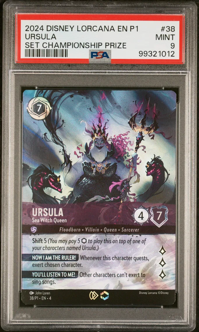 2024 #38 Ursula - Sea Witch Queen PSA 9 Disney Lorcana EN P1-Promo