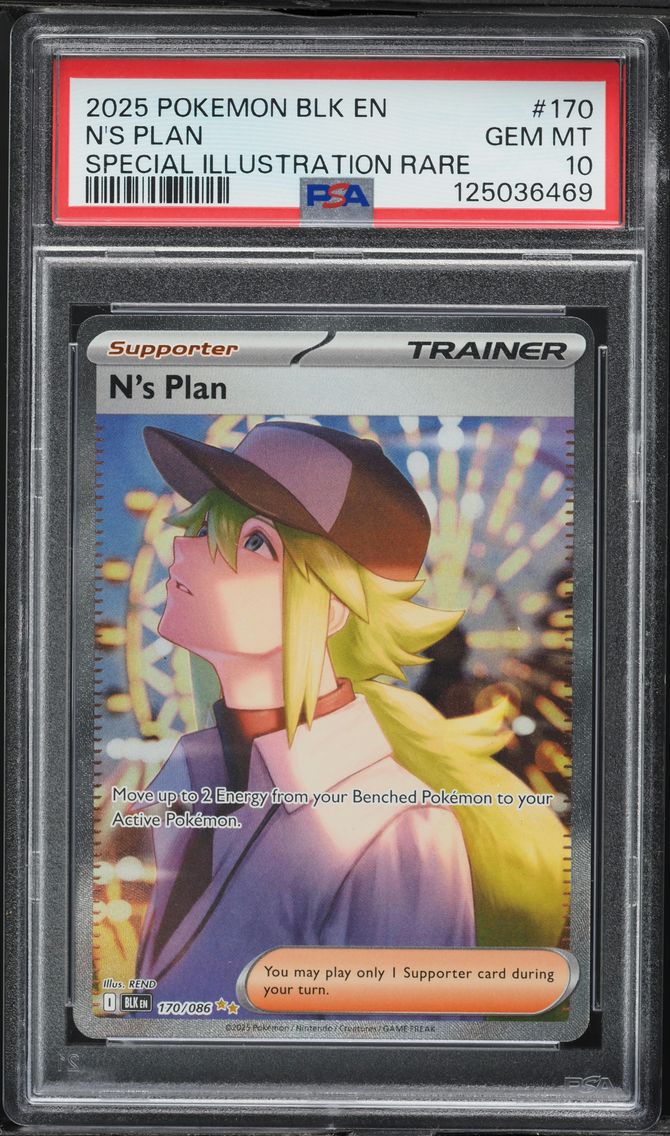 2025 #170 N's Plan PSA 10 Blk EN-Black Bolt Pokemon