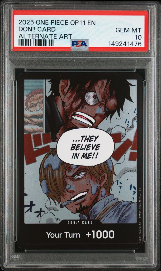 2025 #NA Don!! Card PSA 10 One Piece OP11-A Fist of Divine Speed