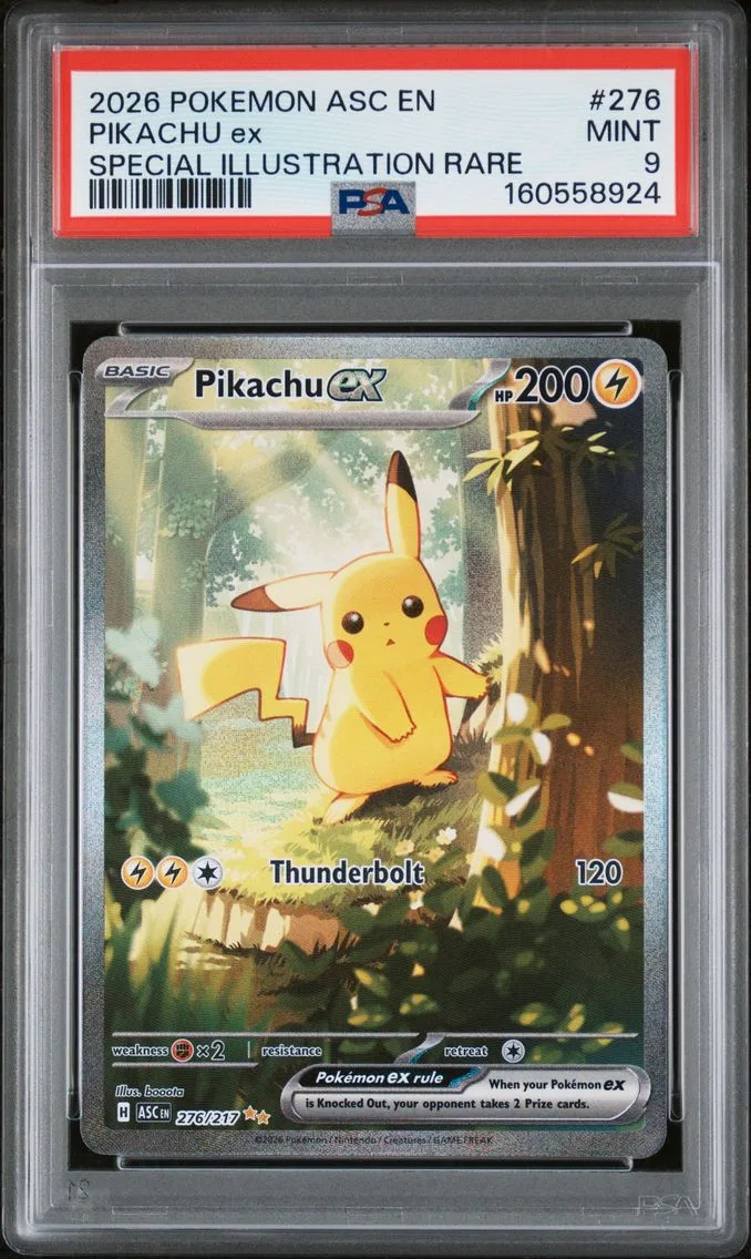 2026 #276 Pikachu EX PSA 9 Asc EN-Ascended Heroes