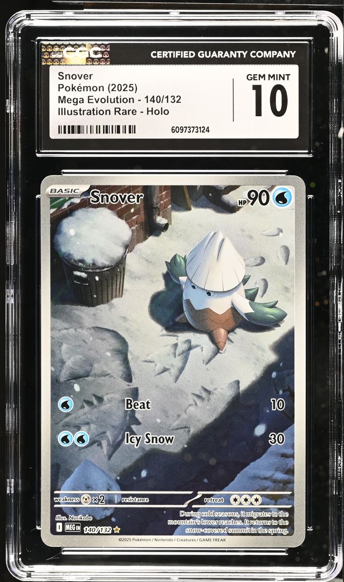 2025 #140 Snover CGC 10 Mega Evolution - MEG EN - English