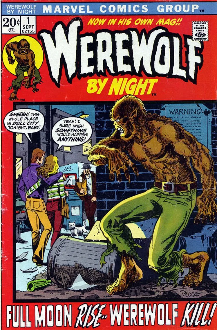 1972 Werewolf By Night #1 Marvel Comics