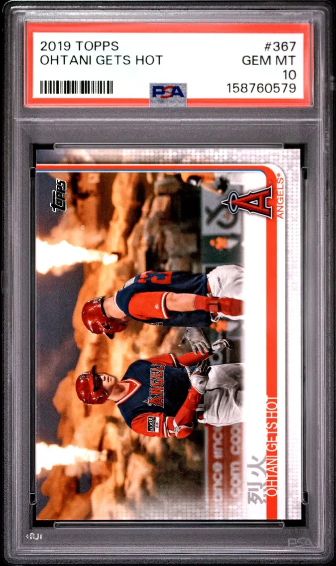 2019 #367 Ohtani Gets Hot PSA 10 Topps