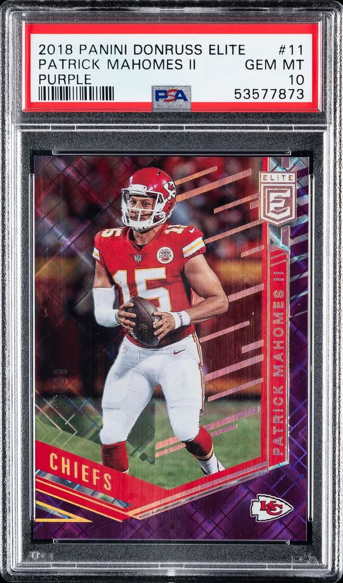 2018 #11 Patrick Mahomes II PSA 10 Panini Donruss Elite